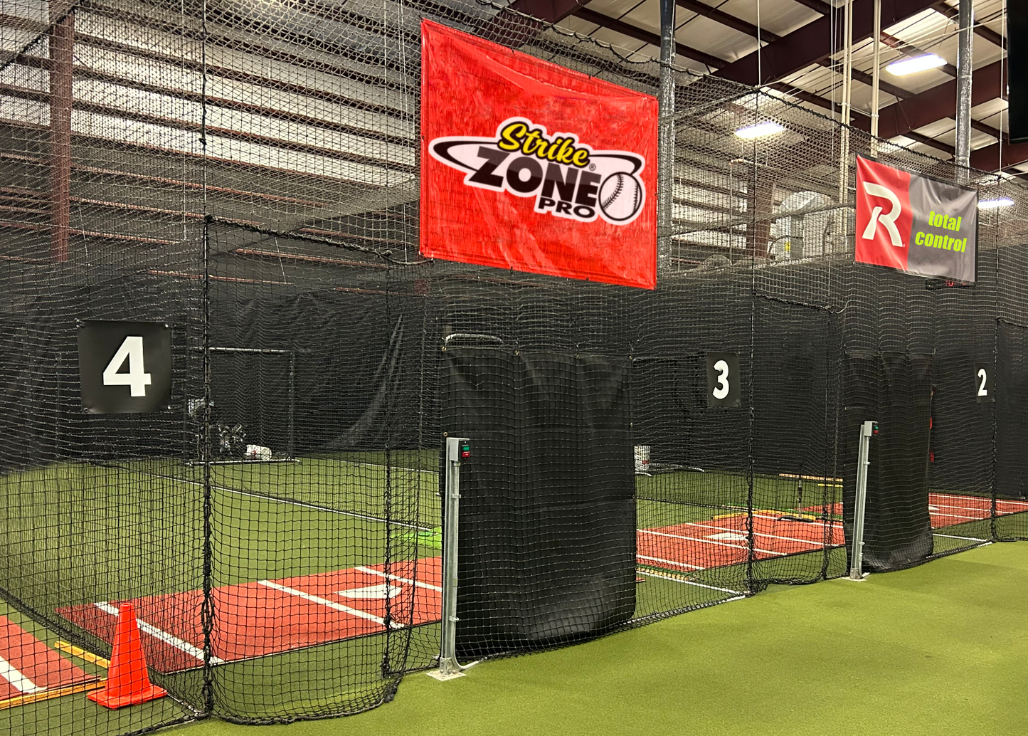 Flex Vinyl 15" x 15" Batting Cage Number Signs (3-PACK)