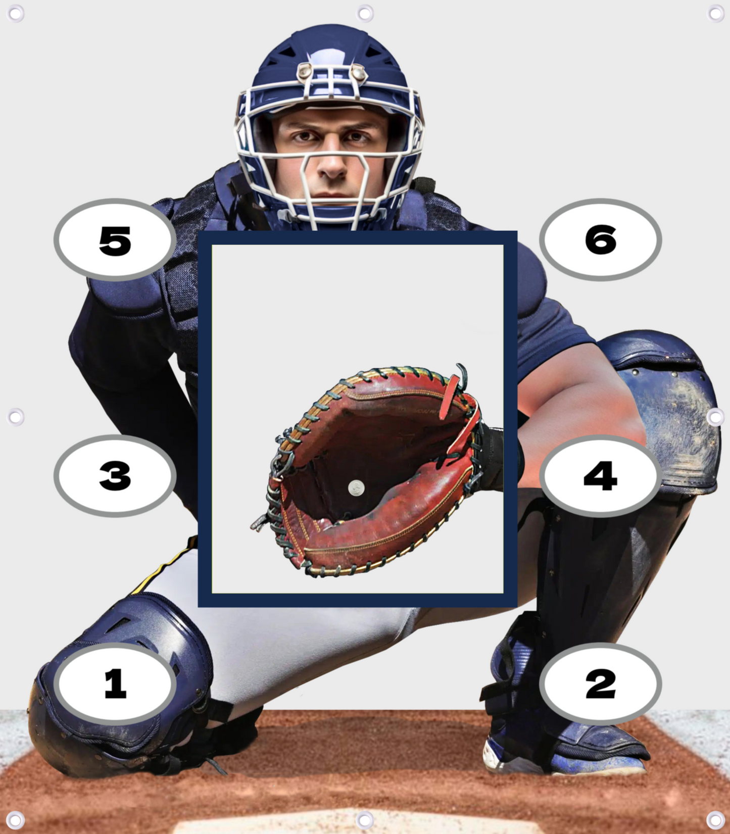 Catcher Pro™ - Baseball Pitching Backstop Target