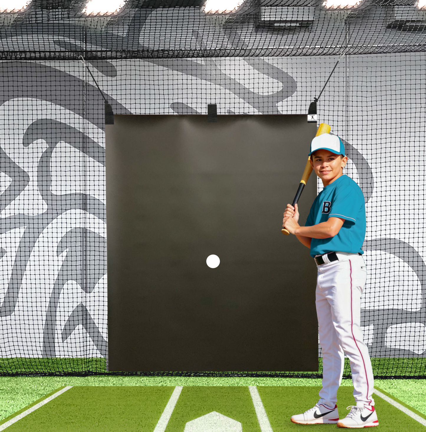 5' x 6' - The CYCLOPS™ - Vinyl Baseball Batting Cage Backstop