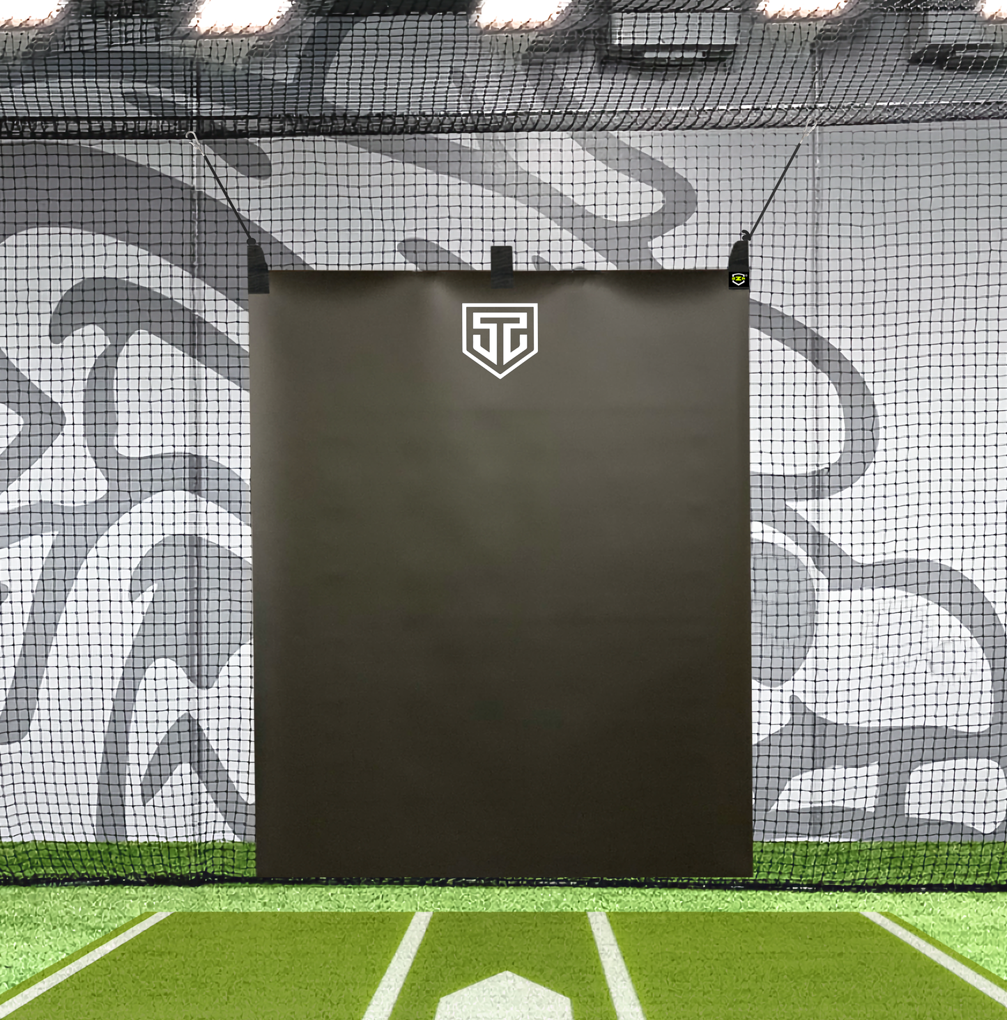5' x 6' - YOUR CUSTOM LOGO Baseball Backstop - Vinyl Batting Cage Backstop