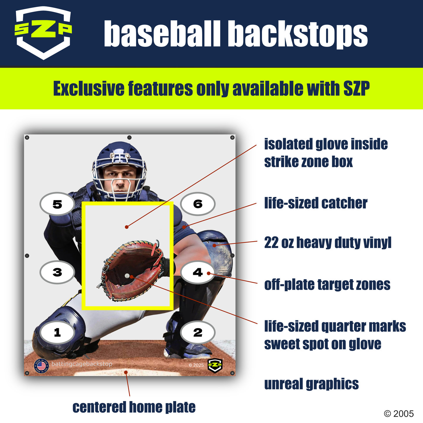 Catcher Pro™ - Baseball Pitching Backstop Target