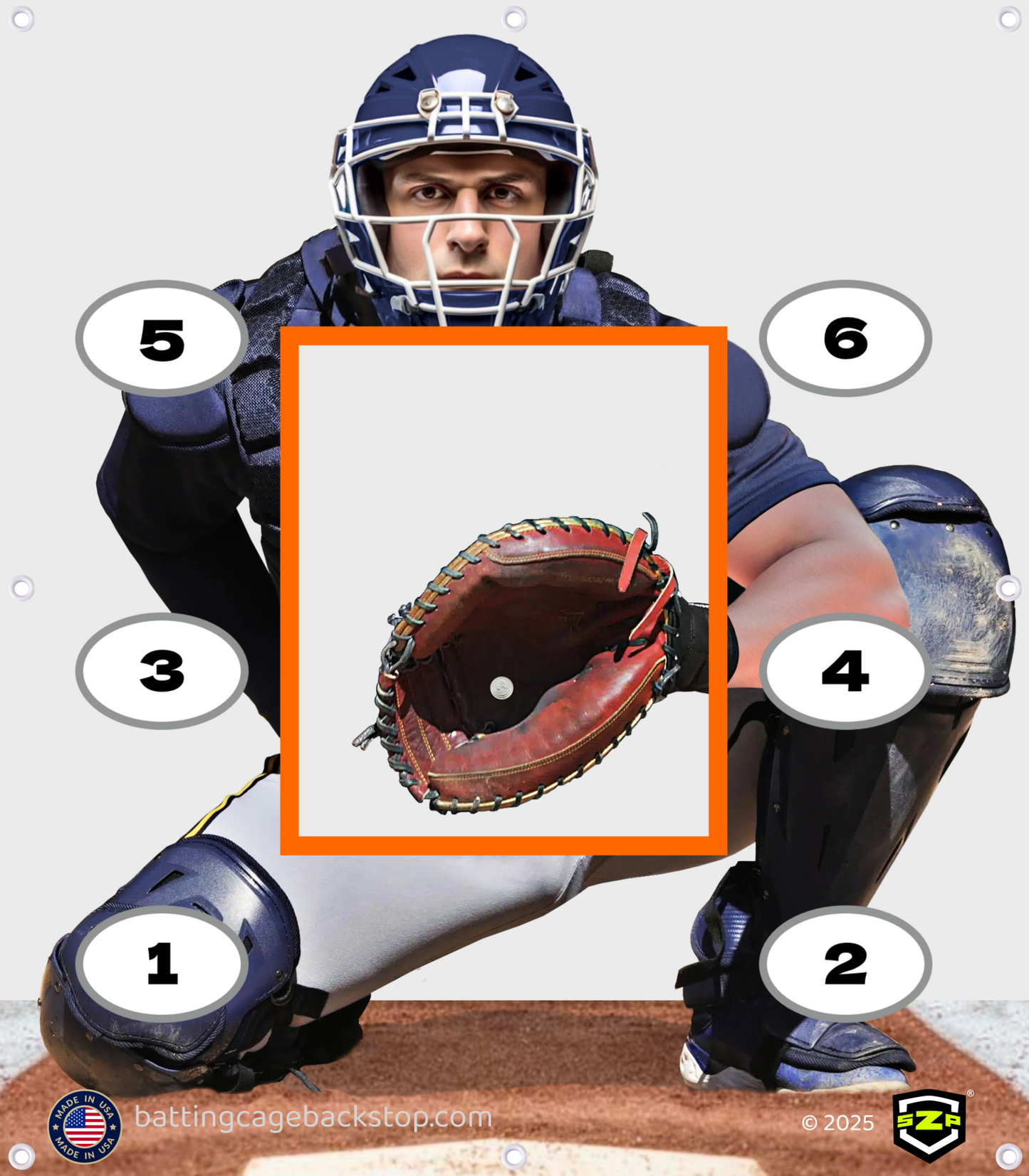 Catcher Pro™ - Baseball Pitching Backstop Target