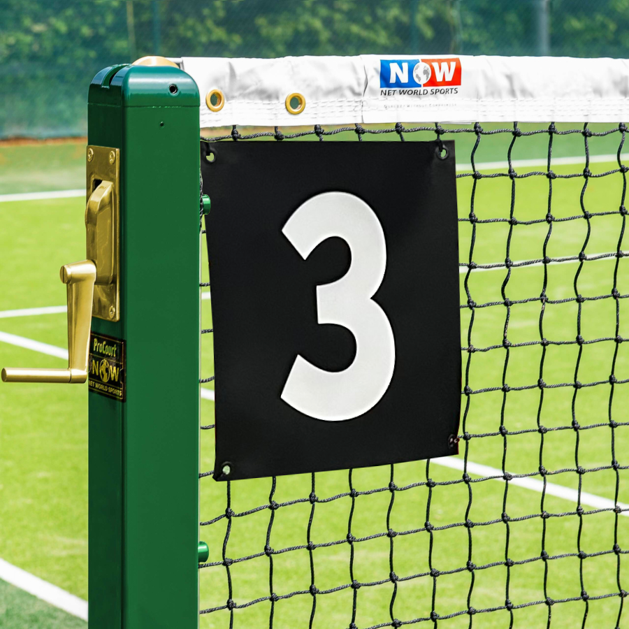 Flex Vinyl 15" x 15" Batting Cage Number Signs (3-PACK)