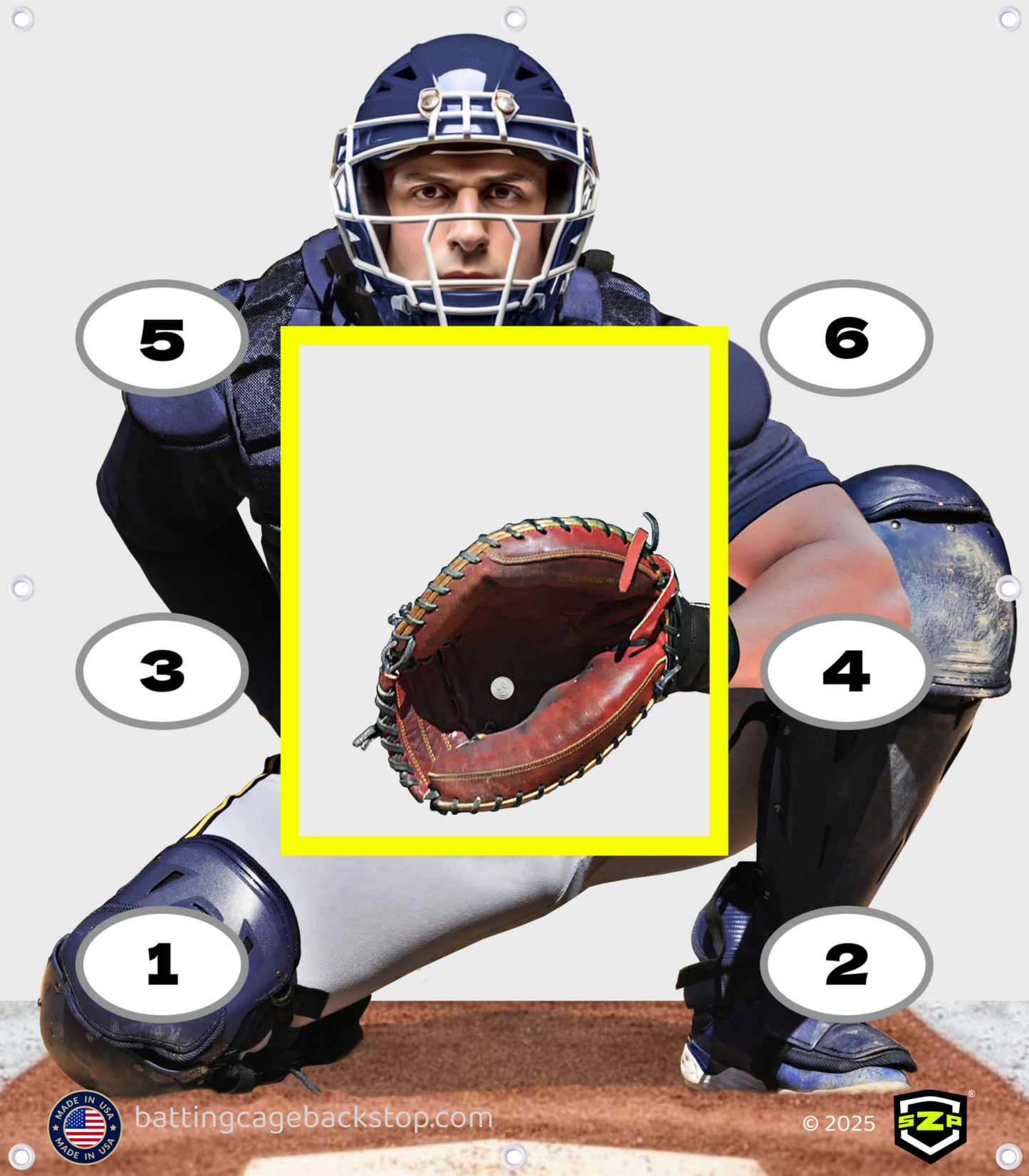 Catcher Pro™ - Baseball Pitching Backstop Target