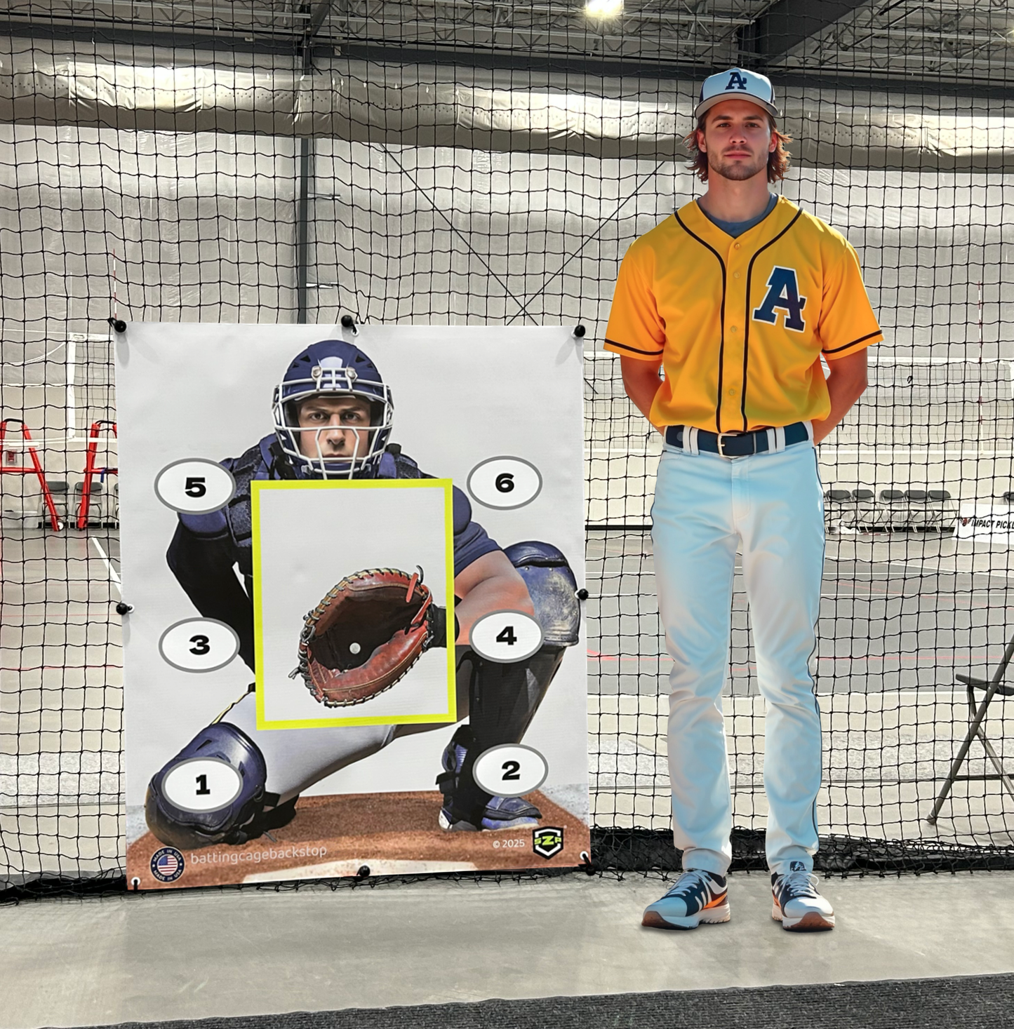 Catcher Pro™ - Baseball Pitching Backstop Target