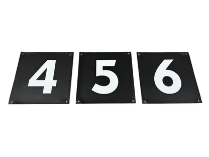 Flex Vinyl 15" x 15" Batting Cage Number Signs (3-PACK)
