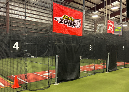 Flex Vinyl 15" x 15" Batting Cage Number Signs (3-PACK)