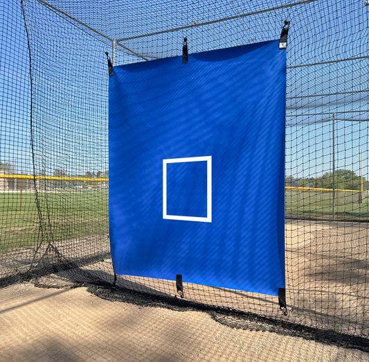 STRIKE ZONE BOX - 5' x 6' - OUTDOOR Batting Cage Backstop • 6 Point Fastener Model