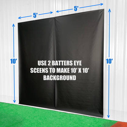 Batters Eye Screen 5' x 10' - Optimize Baseball Batting Cage Training - GBCC