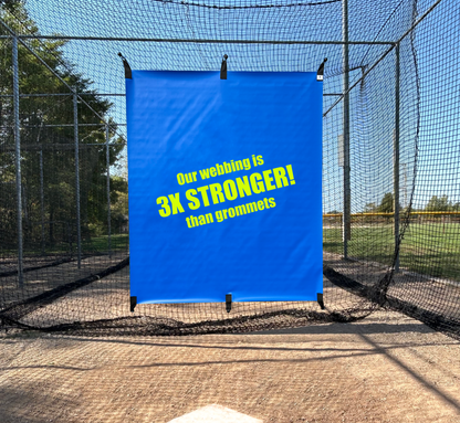 5' x 6' - OUTDOOR Batting Cage Backstop • 6 Point Fastener Model