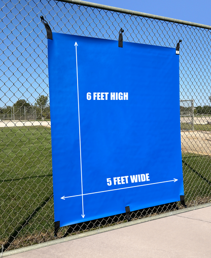 5' x 6' - OUTDOOR Batting Cage Backstop • 6 Point Fastener Model