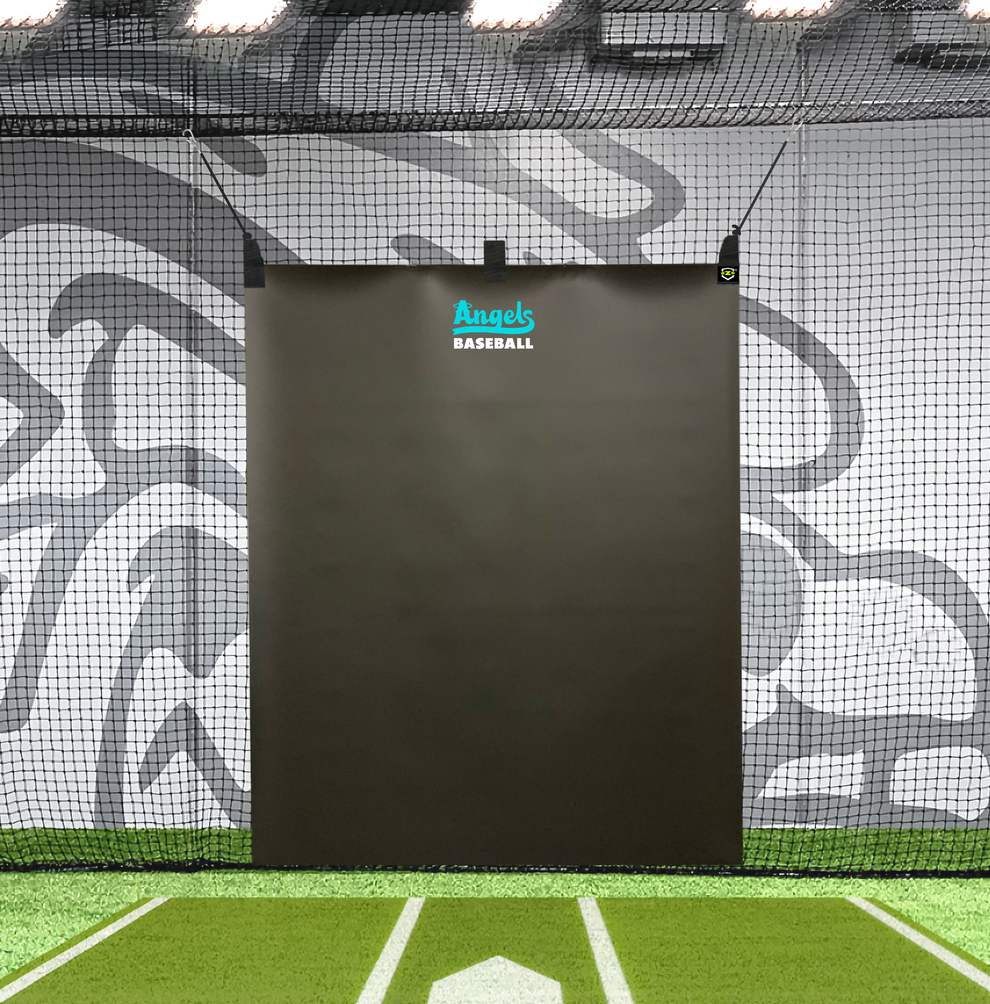 5' x 6' - YOUR CUSTOM LOGO Baseball Backstop - Vinyl Batting Cage Backstop