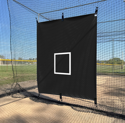 STRIKE ZONE BOX - 5' x 6' - OUTDOOR Batting Cage Backstop • 6 Point Fastener Model